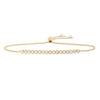 Brass 18K Rose Gold Crystal Bezel Flex Bracelet For Women Bulk